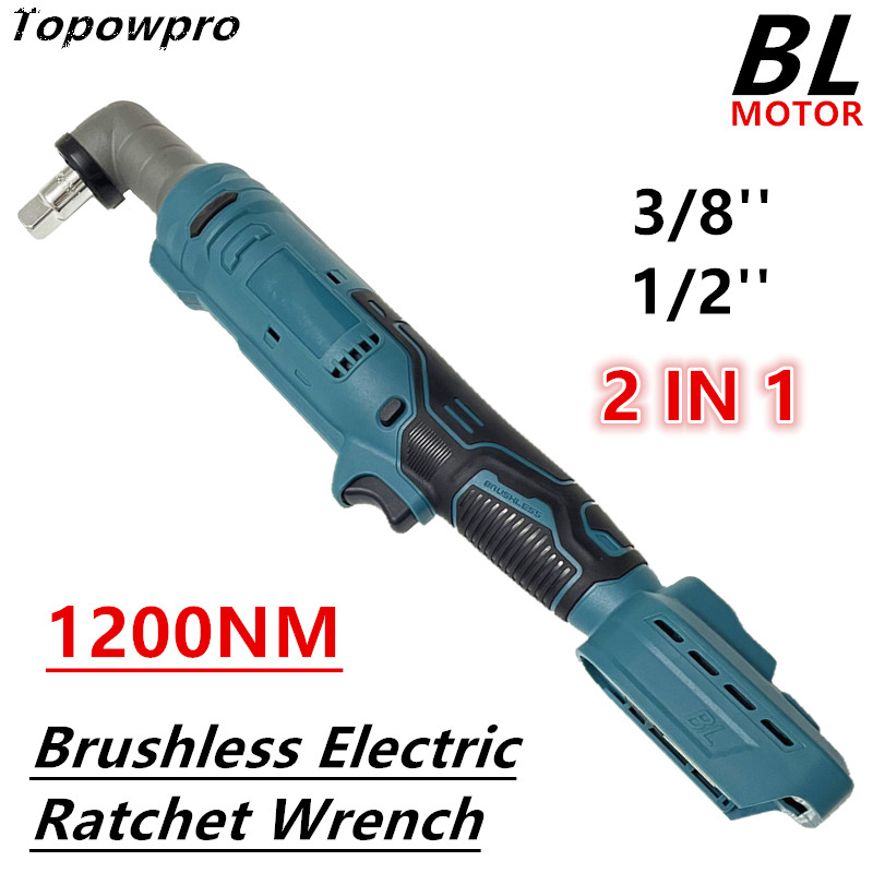 Power Tools Pink - 1200Nm Borstelloze Elektrische Ratelsleutel 3/8 ''1/2''