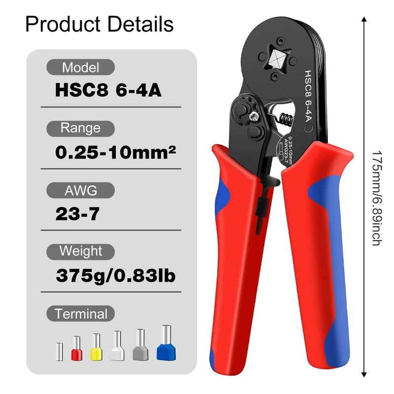 HSC8 6-4A Kabelklemtool, 0.25- - Power Tools China recensie en prijs