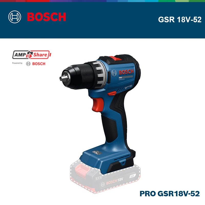 BOSCH GSR 18V-52 PRO Accu-boor - Cordless Drill Driver recensie en prijs