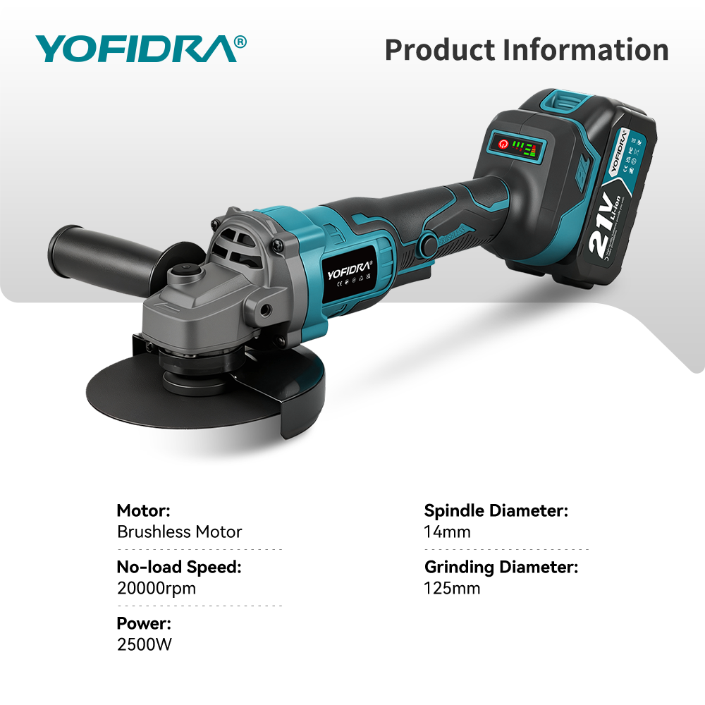 YOFIDRA 125 mm borstelloze haa - Power Tools Pink recensie en prijs