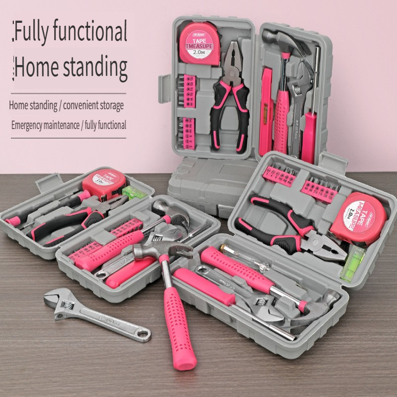 13-delige roze doe-het-zelf ge - Power Tools Pink recensie en prijs